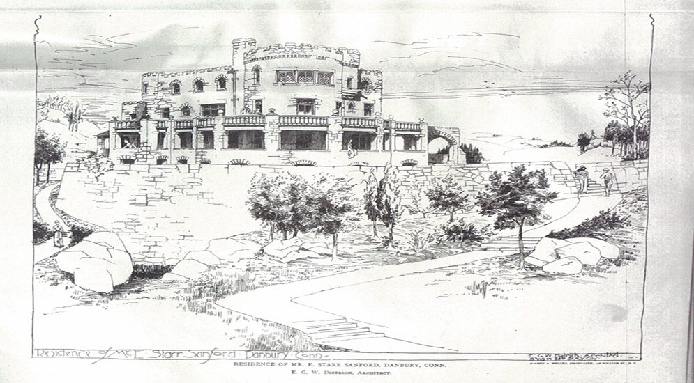 Hearthstone Castle Original Sketch hearthstone-castle-sketch-of-exterior-view-front