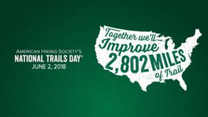 Volunteering at Tarrywile Park grapic image of usa map and 2802 miles of trail